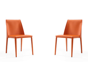 Paris Dining Chair in Coral (set of 2) - Ornate Home
