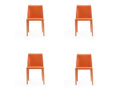 Paris Dining Chair in Coral (set of 4) - Ornate Home
