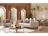 Paris Cream 3-pieces (Sofa & Loveseat & Chair) Living Room Set