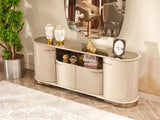 Paris Cream Consol With Mirror