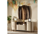 Paris Cream Dining Room Set (Consol With Mirror & Dining Table & 6 Dining Chair)