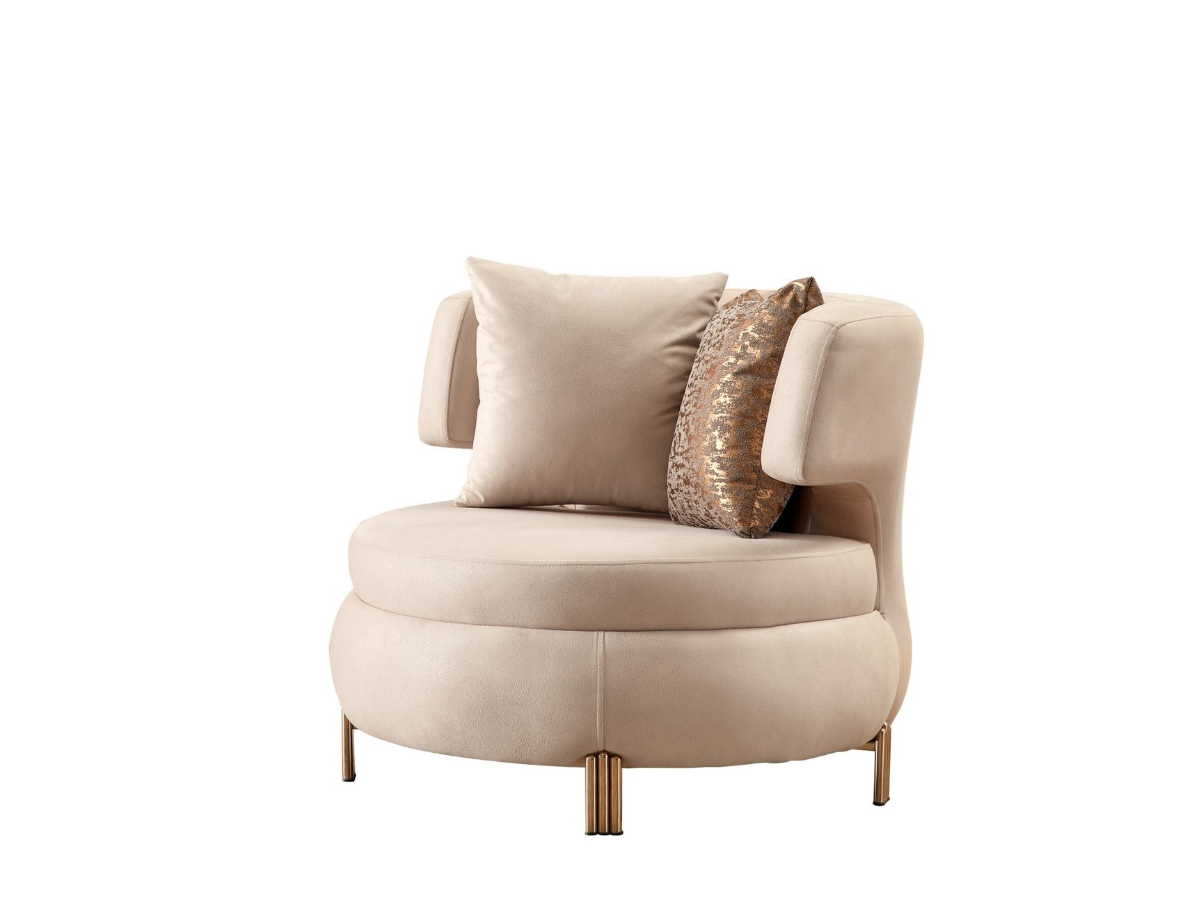 Paris Cream 3-pieces (Sofa & Loveseat & Chair) Living Room Set