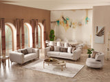 Paris Cream 3-pieces (Sofa & Loveseat & Chair) Living Room Set
