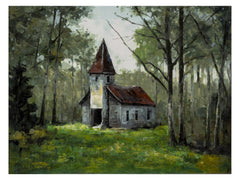 Parish Green Canvas - Ornate Home