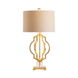 Parisian Gold/Brass Table Lamp - Ornate Home