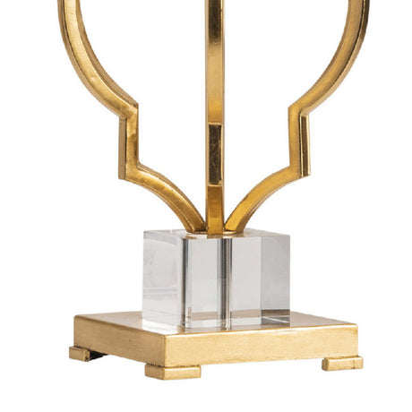 Parisian Gold/Brass Table Lamp - Ornate Home