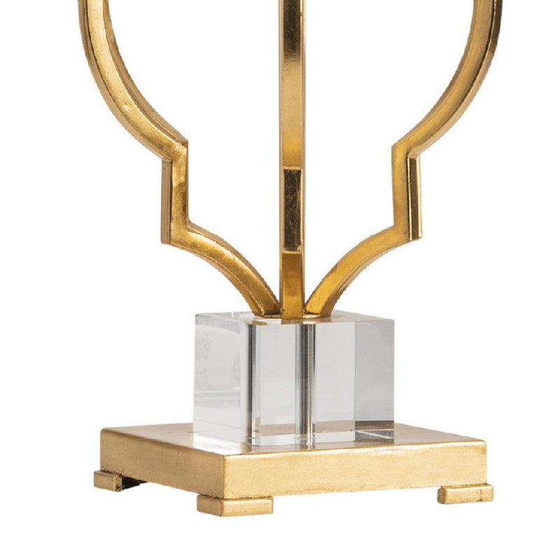 Parisian Gold/Brass Table Lamp - Ornate Home