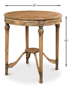 Parisian Salon Brown French Tea Table - Ornate Home