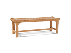 Park 2-Person Teak Outdoor Backless Bench - Ornate Home