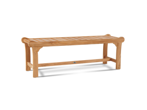 Park 2-Person Teak Outdoor Backless Bench - Ornate Home