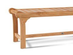 Park 2-Person Teak Outdoor Backless Bench - Ornate Home
