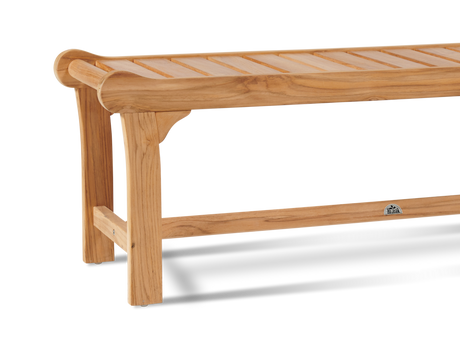 Park 2-Person Teak Outdoor Backless Bench - Ornate Home