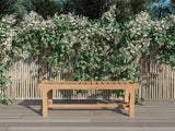 Park 2-Person Teak Outdoor Backless Bench - Ornate Home