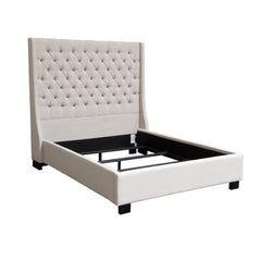 Park Avenue Sand Eastern King Tufted Bed - Ornate Home