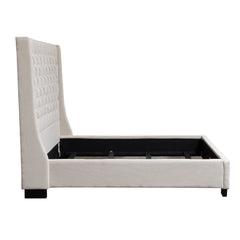 Park Avenue Sand Eastern King Tufted Bed - Ornate Home