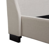 Park Avenue Sand Eastern King Tufted Bed - Ornate Home