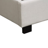 Park Avenue Sand Eastern King Tufted Bed - Ornate Home