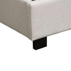 Park Avenue Sand Eastern King Tufted Bed - Ornate Home