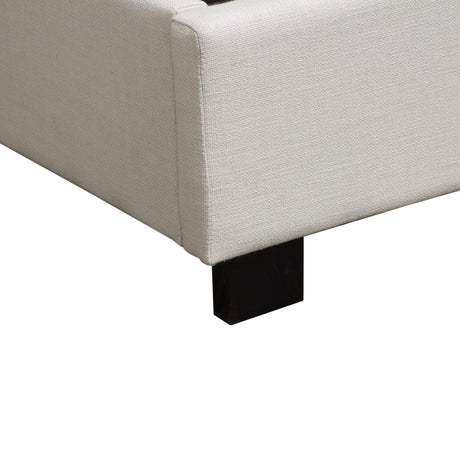 Park Avenue Sand Eastern King Tufted Bed - Ornate Home