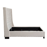 Park Avenue Sand Queen Tufted Bed - Ornate Home