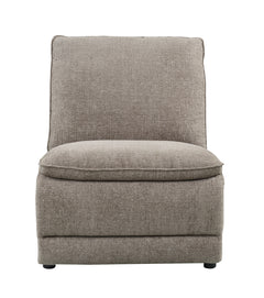Park City Cream Fabric 6-Pc Dual Power Reclining Sectional with LAF Chaise - Ornate Home
