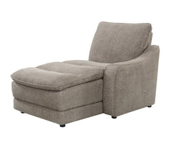 Park City Cream Fabric 6-Pc Dual Power Reclining Sectional with LAF Chaise - Ornate Home