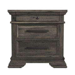 Park Ridge Charcoal 3-Drawer Nightstand - Ornate Home