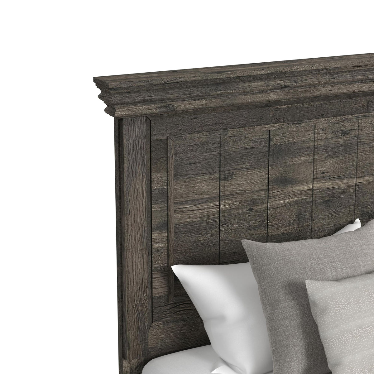 Park Ridge Charcoal 3-Piece King Panel Bedroom Set - Ornate Home