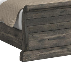Park Ridge Charcoal 3-Piece King Sleigh Storage Bedroom Set with 2 Nightstands - Ornate Home