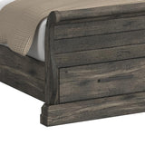 Park Ridge Charcoal 4-Piece King Sleigh Storage Bedroom Set with 2 Nightstands & Chest - Ornate Home