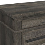Park Ridge Charcoal 4-Piece Queen Sleigh Storage Bedroom Set with 2 Nightstands & Chest - Ornate Home