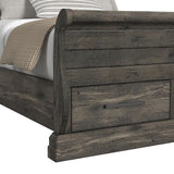 Park Ridge Charcoal 4-Piece Queen Sleigh Storage Bedroom Set with 2 Nightstands & Dresser - Ornate Home