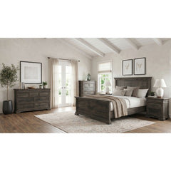 Park Ridge Charcoal 5-Piece King Bedroom Set - Ornate Home