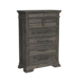 Park Ridge Charcoal 5-Piece King Panel Bedroom Set - Ornate Home