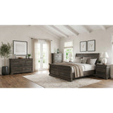 Park Ridge Charcoal 5-Piece Queen Sleigh Storage Bedroom Set with 2 Nightstands, Dresser & Chest - Ornate Home