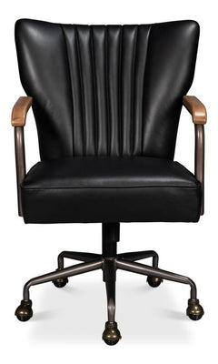 Parker Black Office Chair - Ornate Home