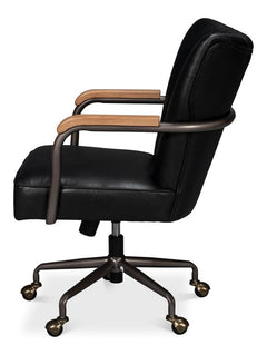 Parker Black Office Chair - Ornate Home