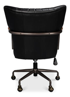 Parker Black Office Chair - Ornate Home