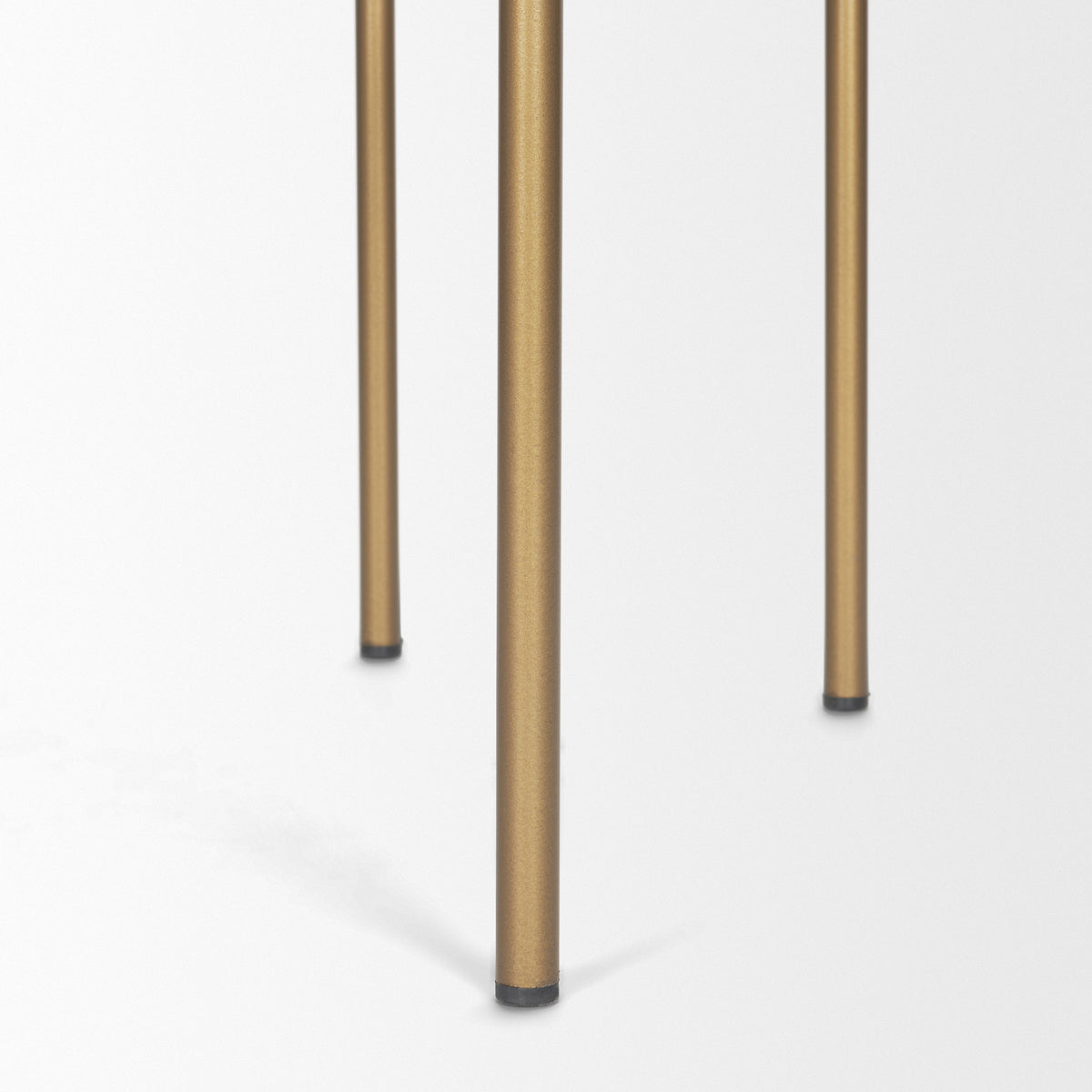 Parker Cream/Gold Fabric Seat Metal Bar Stool