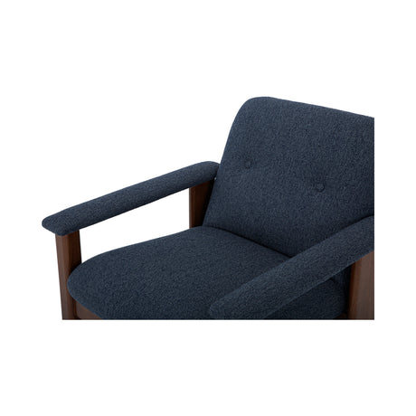 Parker Dark Blue Lounge Chair - Ornate Home