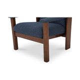 Parker Dark Blue Lounge Chair - Ornate Home