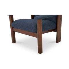 Parker Dark Blue Lounge Chair - Ornate Home