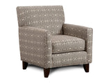 Parker Gray/Pattern Crystal Pattern Chair - Ornate Home