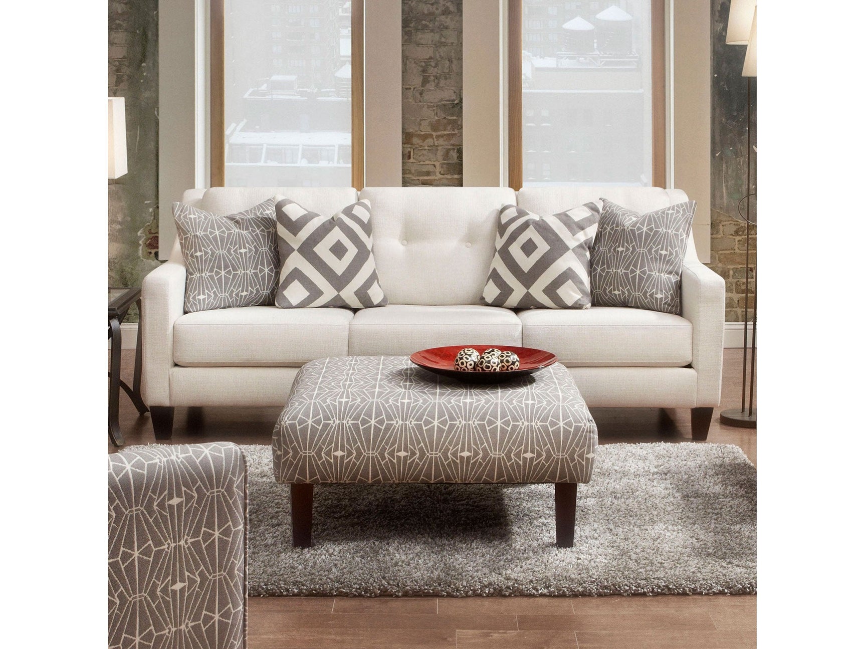Parker Ivory Sofa - Ornate Home