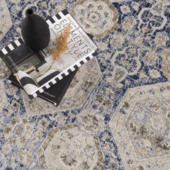 Parkerfield Blue Area Rug - Clearance - Ornate Home