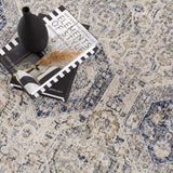 Parkerfield Cream & Blue Area Rug - Ornate Home