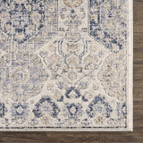 Parkerfield Cream & Blue Area Rug - Ornate Home
