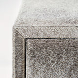 Parkin Grey Hair-on-Hide Drawer Chest - Ornate Home