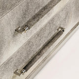 Parkin Grey Hair-on-Hide Drawer Chest - Ornate Home