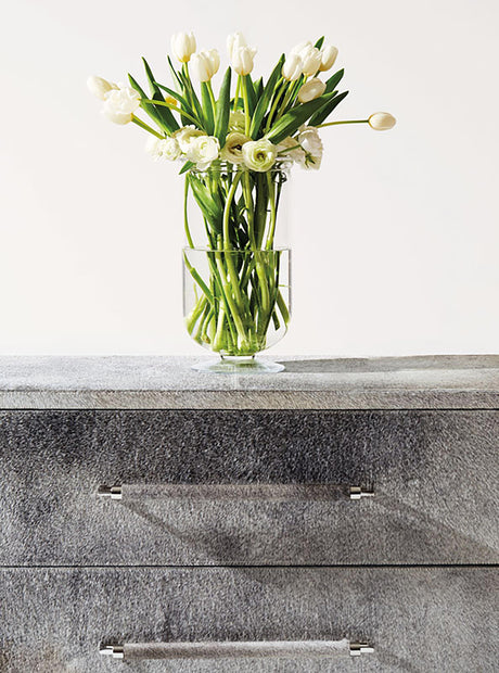 Parkin Grey Hair-on-Hide Drawer Chest - Ornate Home